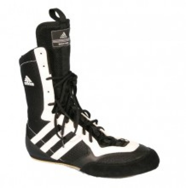 Boxerské Boty "TYGUN"  -  Adidas - černo - bílá barva