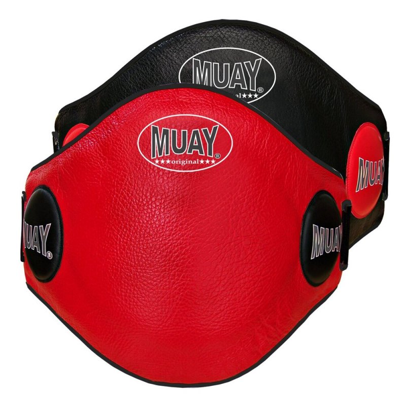 Belly protector - MUAY - červená barva