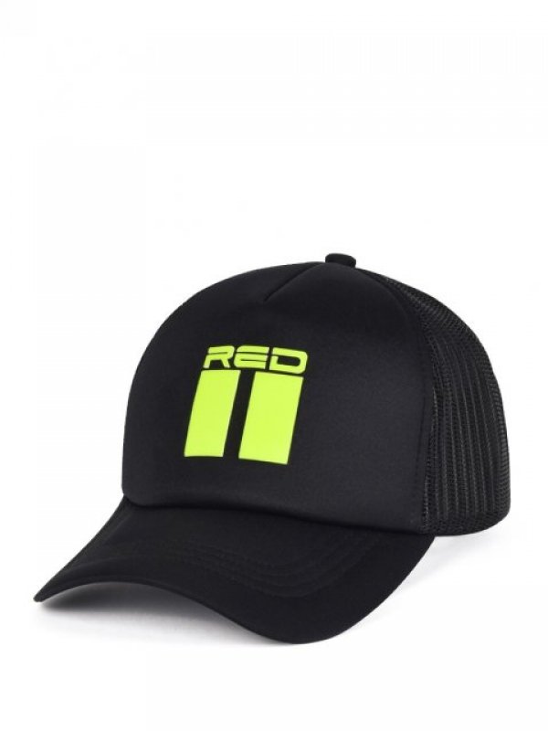 Kšiltovka "3D Black Cap NEON Yellow" Double Red