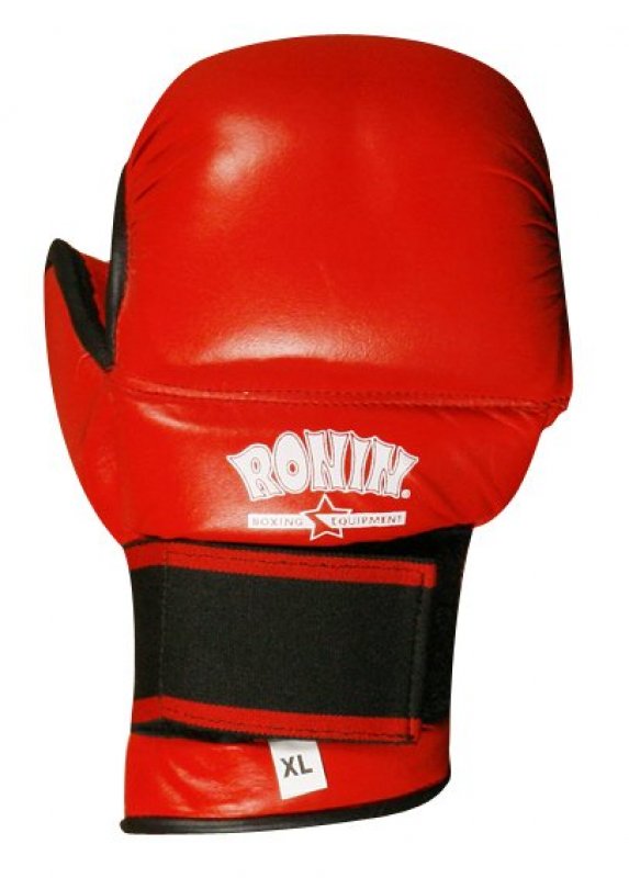 Rukavice typu 'MMA Martial-arts glove'  -  červená