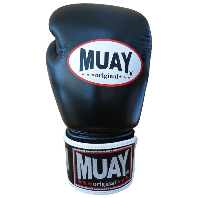 Thaibox rukavice MUAY černo-bílá