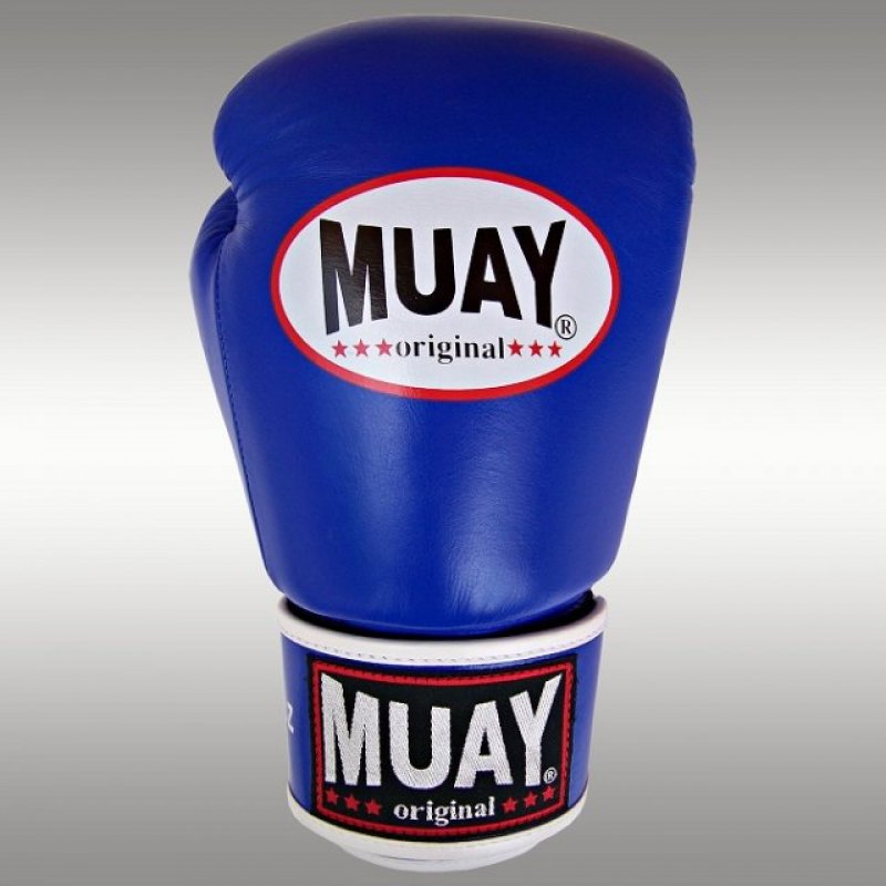 Thaibox rukavice MUAY modro-bílá