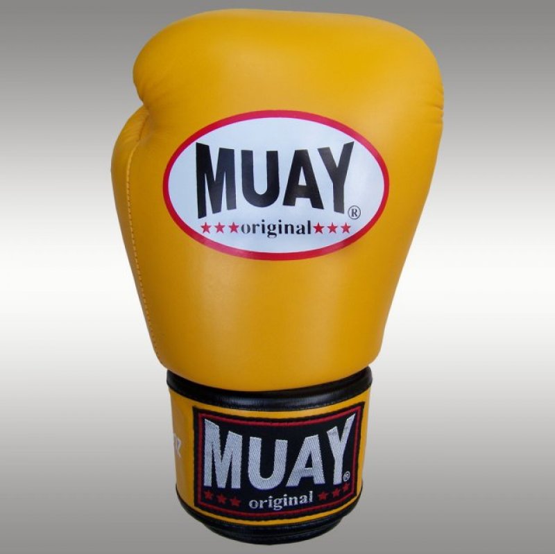Thaibox rukavice MUAY „Standard“ - žlutá