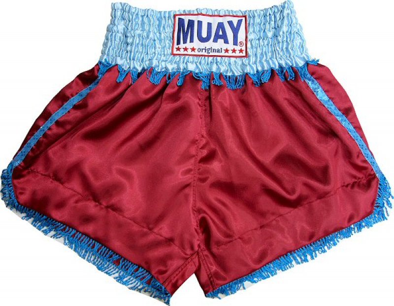 Thajboxerské trenky 556 „Burgundy & Tassle“ - Muay