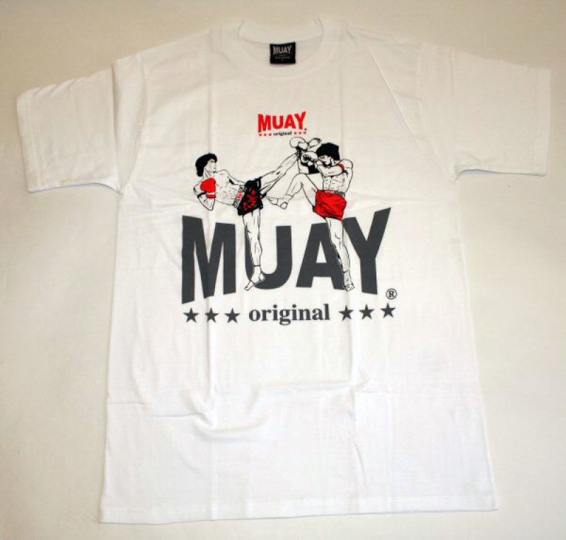 Tričko s Thai-box motivem "White" -  Muay