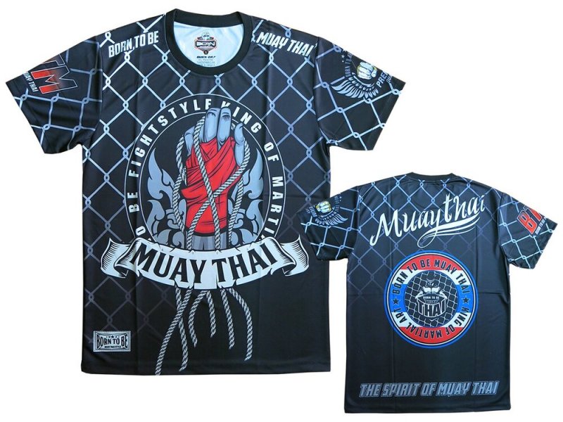 Tričko "Born to be Muay Thai "Fight Style" - Muay