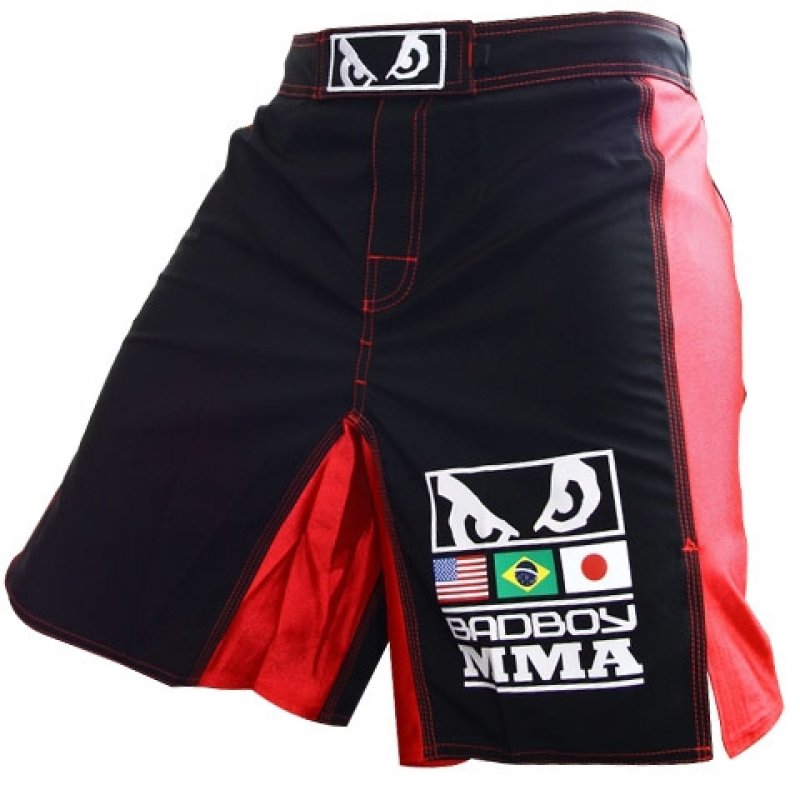 Zápasnické kraťasy "World Class Pro Black Red"  -  Bad Boy