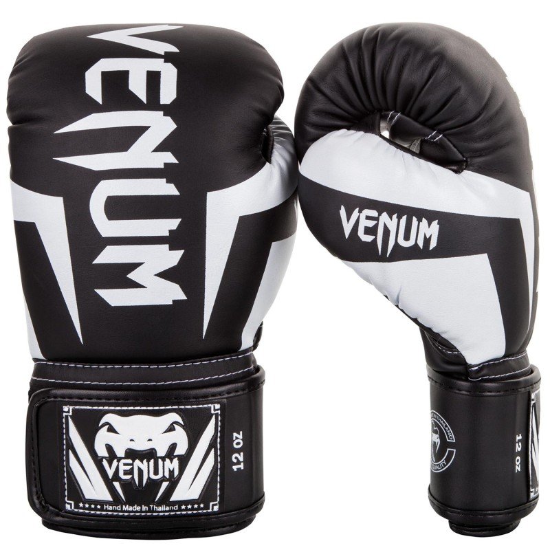 Boxerské rukavice "Elite" černá/bílá -  Venum