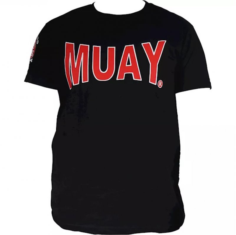 Tričko "Fighters" - Muay - černá barva